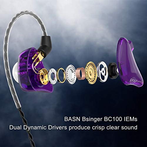 BASN in-Ear Monitor Headphones Dual 