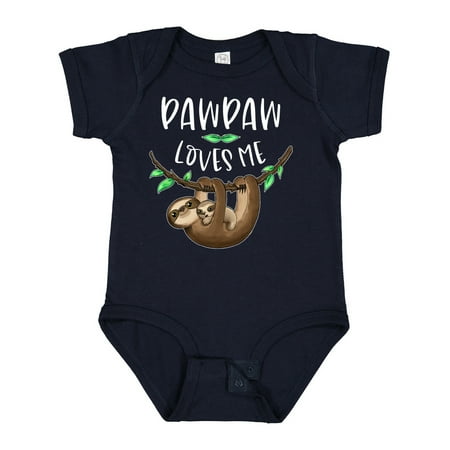 

Inktastic Pawpaw Loves Me Cute Sloth and Baby Gift Baby Boy or Baby Girl Bodysuit