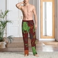 thumbnail image 2 of Naloa Frogs and Mushrooms Pajama Pants Men, PJ Bottoms, Sleep & Lounge Pants-X-Large, 2 of 6