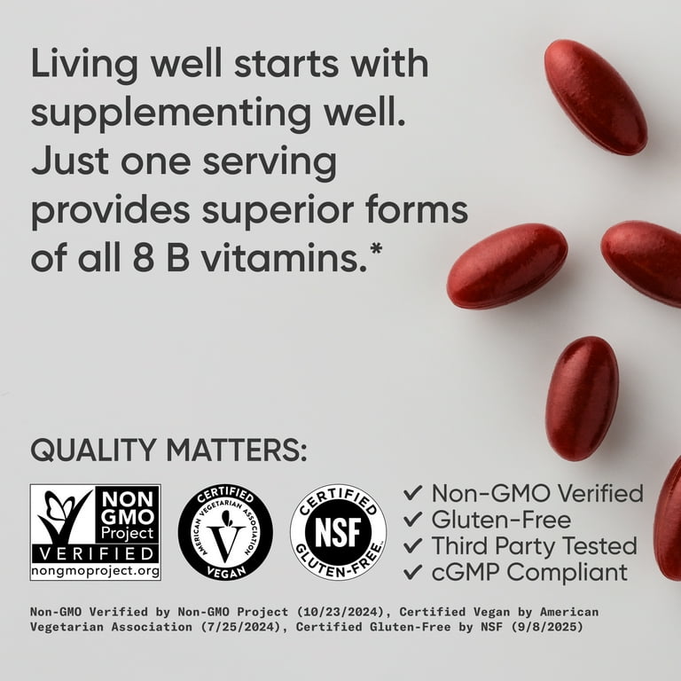Sports Research® Vitamin B-Complex - Full Spectrum of B Vitamins