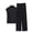 Black, variant on Lopecy-Sta Summer Pajamas for Women Summer Home Wear Cooling Pajamas Matching Summer Sets Loose Solid Color High Neck Sleeveless T-Shirt Lounge Set Women