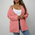thumbnail image 3 of Breezora Veste de Complet Légère à devant Ouvert pour Femmes, Col à Encoche, Manches Longues, Blazer de Travail avec Poches, Tenue Professionnelle Chic pour le Bureau, Taille M, Rose, 3 of 7