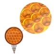 thumbnail image 4 of 4X 4" Round Double Face Red/Amber 48 LED Fender Reflector Stop Turn Signal Lights Fit Kenworth Peterbilt Freightliner Western Star Volvo, 4 of 8