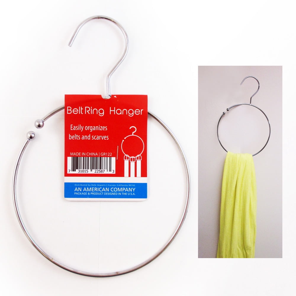 1 Belt Ring Hanger Heavy Duty Dipped Metal Towel Tie Scarf Belt Loop