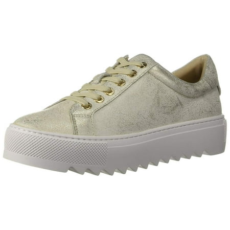 - J Slides Womens Sapphire Leather Low Top Lace Up Fashion Sneakers