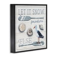 thumbnail image 2 of Stupell Industries Tropical Let It Snow Somewhere Else Phrase Black Framed Giclee Art, 12 x 12, by Elizabeth Tyndall, 2 of 7