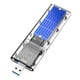 thumbnail image 5 of Methold computadora portátil portátil USB 3.0 SSD caja M.2 NGFF caja de unidad de estado sólido disco duro PC de escritorio actualización Azul 2piezas, 5 of 6