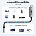 thumbnail image 7 of BENFEI HDMI to USB C Cable 6 feet 4K@60Hz, Unidirectional HDMI (Source) to USB-C (Display) Adapter for MacBook, Steam Deck, PS5/4, Nintendo Switch, AR/XR, Portable Monitors, 7 of 7