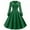 Green, variant on Patlollav Dresses Womens Solid Long Sleeve Retro High Waist Makings Dress