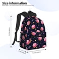 thumbnail image 2 of Yield Cartoon Donut Planets Print Backpack for Women Men, Lightweight Casual Travel Daypack, Classic Basic College Backpack, Middle School Bag, 2 of 5