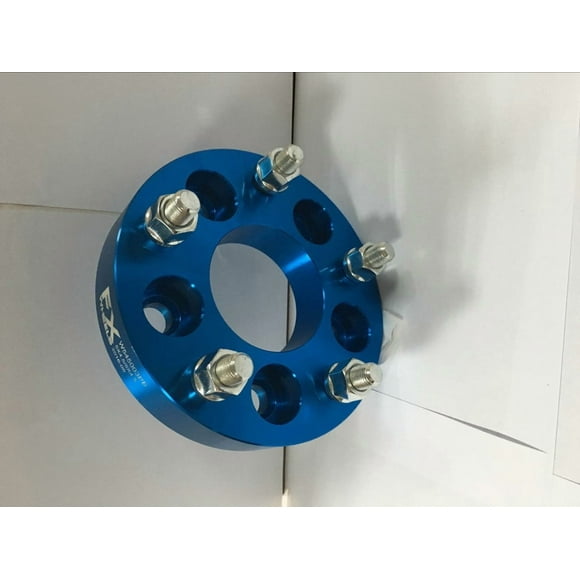 FX Wheels Wheel Spacer W559001PB FX Wheel Spacer; 5 x 150 Millimeter/5 x 5.90 Inch Bolt Pattern; 1-1/4 Inch Thickness; 110 Millimeter Hub Size; Blue Color; Aluminum 6061-T6; Set Of 2