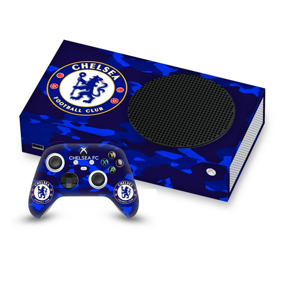 Head Case Designs Officially Licensed Chelsea Football Club Mixed Logo Camouflage Vinyl Sticker Skin Decal Cover Compatible with Microsoft Series S Console & Controller