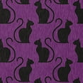 thumbnail image 2 of Simply Daisy Spooky Cats Amethyst Halloween Chenille Area Rug, 3' x 5', 2 of 5
