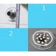 thumbnail image 3 of 2 juegos de varillas para cortina de L sin perforaciones, cromo pulido (corto y ), 3 of 9