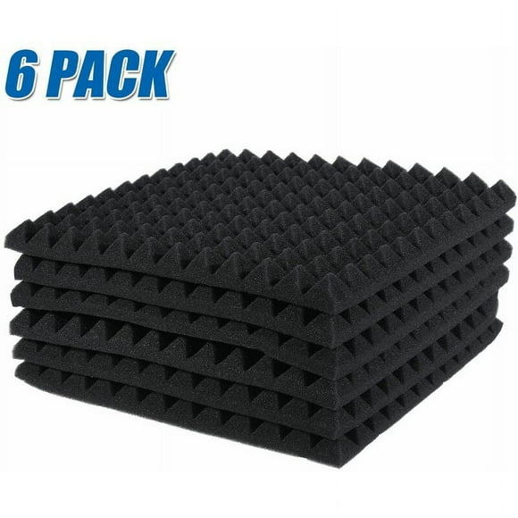 Acoustic Wall Panels for Creative Spaces, 6Pcs High Rebound Sound Panels, Self Adhesive Sound Proofing Panels for Music Studios and Game Rooms