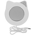 thumbnail image 1 of 1 Set Mug Warmer USB Charging Coaster Constant Temperature 55℃ Cup Warmer (White), 1 of 4