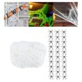 thumbnail image 1 of Decoración de Halloween, Telaraña Luminosa para Fiesta de Miedo, Telarañas Elásticas con Arañas Falsas para Decoración de Patio, Césped, Interior Y Ex 100g 30 Arañas Falsas Macarena Telarañas de Halloween, 1 of 8