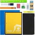 thumbnail image 2 of 17"L Classic Solid Color Backpack 20 Piece Stationary Kit Containing 1 Notebook, 1 Folder, 3 Pencils, 3 Pens, 1 Sharpener, 2 Erasers, 1 Box of Crayons, 1 Glue Stick, 1 Ruler & More in Black, 2 of 2