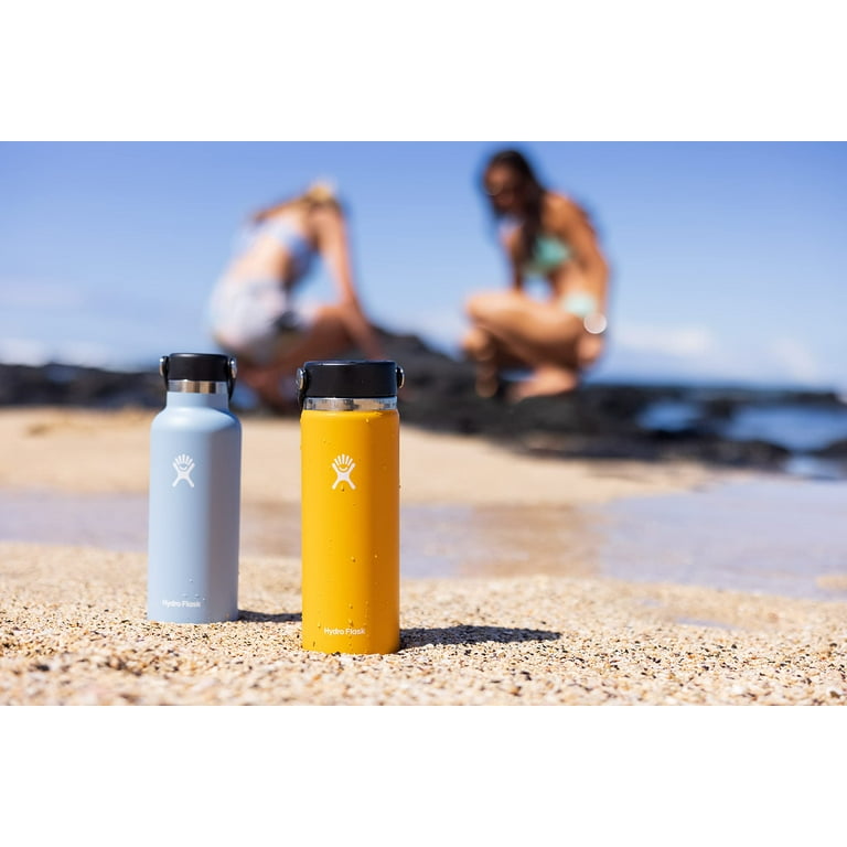 Hydro Flask 18 oz White Water Bottle, Leakproof, BPA-Free