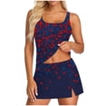 thumbnail image 2 of DailyTrove Women's 3-Piece Tankini Swimsuit with Supportive Padded Top and Flared Skirt, 2 of 5