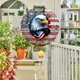 thumbnail image 6 of HELLOYOUNG 10inch  Yard Ornaments 3D Kinetic Spinner Patriotic Flag Wind Spinner Gift Sturdy Construction with Eagle   Outdoor Home Gardeners Perfect for Garden Art, 6 of 20