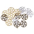 thumbnail image 2 of 15 Piezas 28 X 24mm Pentagram Charms Colgantes Joyería DIY Que Hace Los Accesorios Macarena Colgante del encanto de la vendimia, 2 of 6