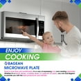 thumbnail image 6 of Microwave Plate Replacement 13.5 inch Fits WB39X10032 GE Microwave Turntable Plate - Exact Replacement Microwave Glass Plate For Better Reheating and Cooking - Spinning Dish Tray For Oven, 6 of 6