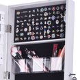 thumbnail image 3 of Oumilen Jewelry Cabinet Standing Lockable Makeup Armoire with Full-Length Mirror, White, 3 of 6