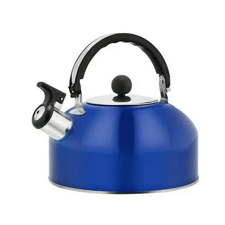 

Kitchen Gadgets Kitchen Essentials Kettle Stylish And Versatile 3L Whistling Kettle Stovetop Stainless Steel Blue