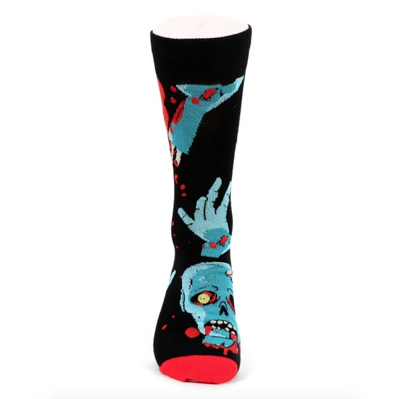 Urban-Peacock Men's Halloween Novelty Socks - Zombie - Black
