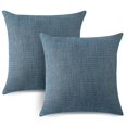 thumbnail image 1 of Cushion Covers Set of 2 Linen Decorative Square Pillow Cases, 1 of 5