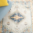 thumbnail image 5 of SAFAVIEH Aria Jina Oriental Area Rug, Ivory/Navy, 6'7" x 6'7" Square, 5 of 7