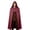 Red, variant on Hvyesh Halloween Cloak With Hood Renaissance Cape Adult Full Length Medieval Cloak Party Wizard Cosplay Cloaks