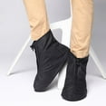 thumbnail image 6 of Fishing Garden Travel Cycling Raining Shoes Zipper Not-Slip Rain Protection Waterproof Galoshes Shoe Covers Reusable M, 6 of 8