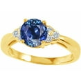 thumbnail image 2 of Tommaso Design� Round 6mm Created Blue Sapphire Engagement Ring, 2 of 9