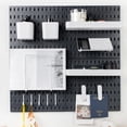 thumbnail image 1 of Kit combinado de tablero perforado RIVTUN, organizador de pared con 14 unidades, 1 of 7