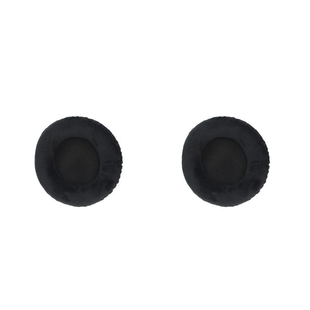 Seitruly Almohadillas para los oídos Cojín Montado en la cabeza Protección auditiva para juegos Suavidad en la oreja Negro Gris Reemplazo para Negro 2piezas