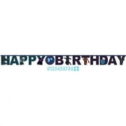 Black Panther Wakanda Forever Jumbo Add An Age Letter Banner - 10.5" x 10" (Pack Of 1) - Multicolor Paper Decoration - Ideal For Marvel- Themed Party Celebrations