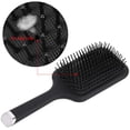 thumbnail image 2 of Wet Paddle Brush Detangler Hair Brush para cabello grueso, rizado, largo, húmedo y seco (negro) Vhermosa YBY051, 2 of 6
