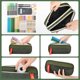 thumbnail image 2 of Estuche de gran capacidad para lápices para niños, estuche de 3 compartimentos para lápices para niños y niñas, estuche portátil con cremallera suave, regalo, verde, 2 of 3