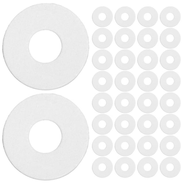 ETHZZLE 500 Pcs Rondelles Rondes en Vinyle Transparent Joints Plats à Vis pour Remplacement de Poignée de Douche
