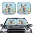 thumbnail image 2 of Goofa A Funny Little Dalmatian Puppy Pattern 2 Piece Car Windshield Sun Shade Foldable | Front Windshield Shade for Sun, Heat and UV Rays | Sunshade for Car Front Window-Medium, 2 of 7