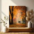 thumbnail image 6 of Autumn Park Walk Couple Canvas Print, Wall Decor for Living Room Bedroom Office Home Cozy Ambiance, 6 of 8