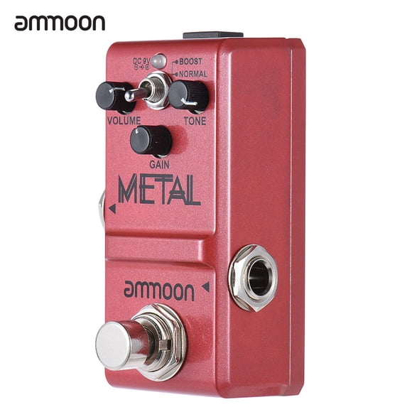 ammoon Nano Series Guitar Effect Pedal Heavy Metal Distortion True Bypass Aluminum Alloy Body