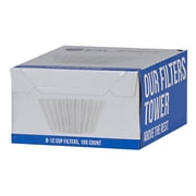 BUNN 8-12 Cup Home Model Coffee Filters, White, Basket style (100 Count)