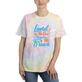 thumbnail image 1 of Land Of The Free Quote Tie Dye Spiral Women -Image by Shutterstock, Female Medium, 1 of 4