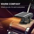 Portable Car Heater Defroster and Fan - 12V 150W Fast Heating Demister ...