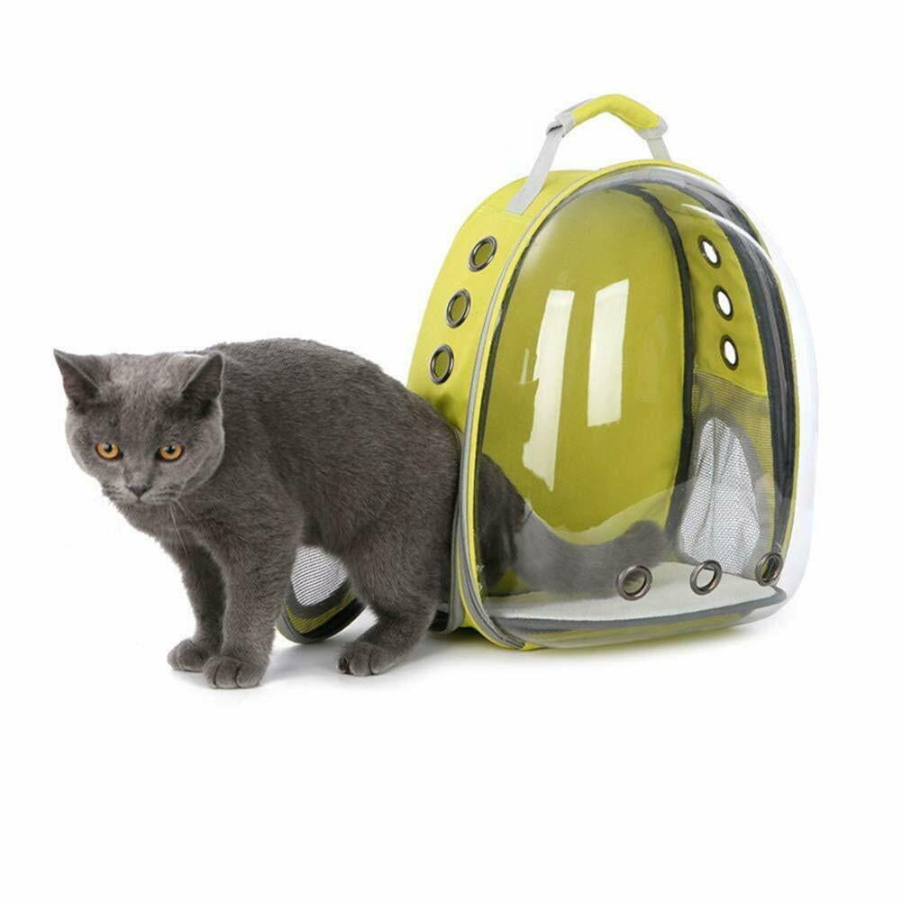 Cat Carrier Bag, Hand and Backpack , Cat Carrier Bag Apollo11 Transparent  and Unbreakable Front Surface, Cat Backpack, Pet Totes, 