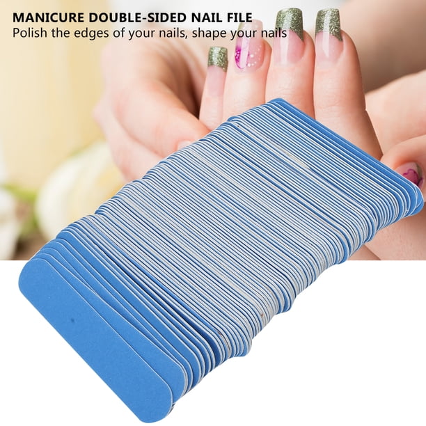 Lima De Uñas, 100 Piezas Lima De Uñas Lima De Uñas De Doble Cara Lima De Uñas Limas De Uñas Limas De Pulido De Uñas Lijado Pulido Tira De Pulido Herramienta De Manicura
