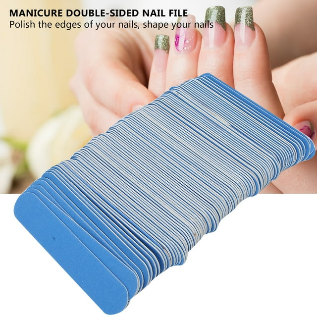 Lima De Uñas, 100 Piezas Lima De Uñas Lima De Uñas De Doble Cara Lima De Uñas Limas De Uñas Limas De Pulido De Uñas Lijado Pulido Tira De Pulido Herramienta De Manicura
